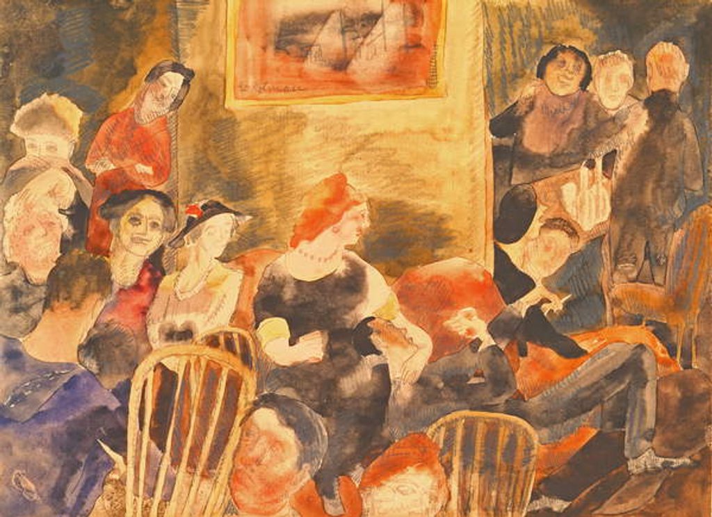 Detail of Illustration of Society, 1919 by Charles Demuth