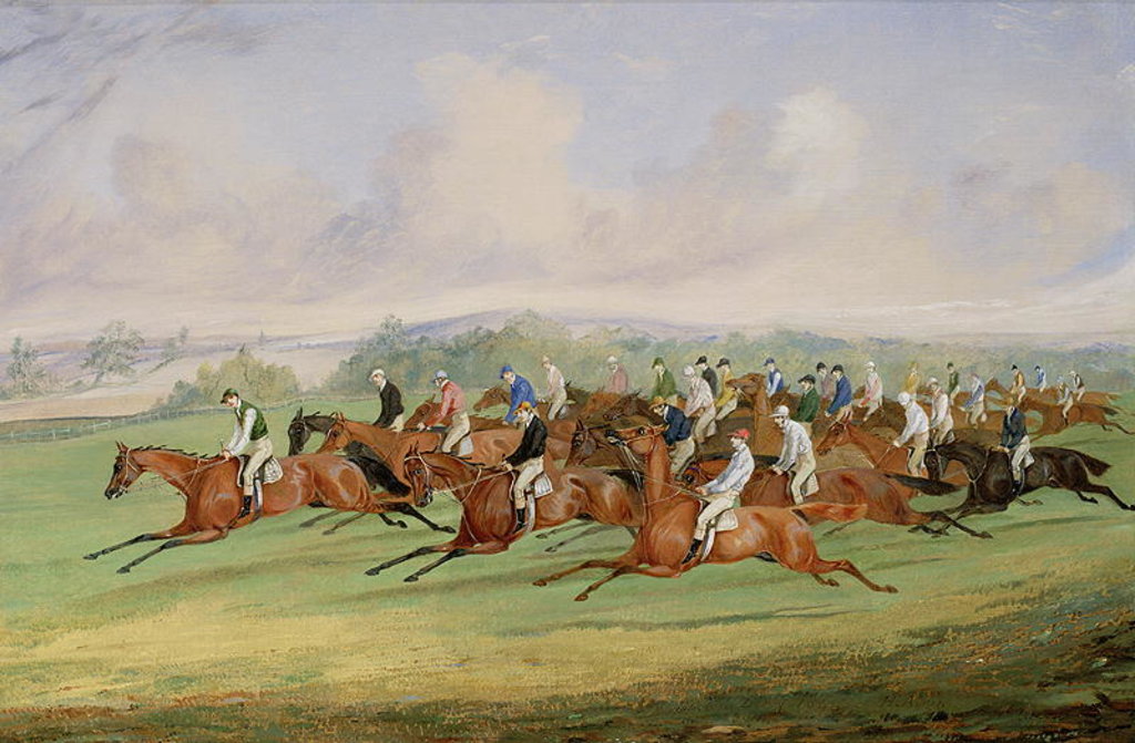Detail of The Start of the Derby, 1844 by Henry Thomas Alken