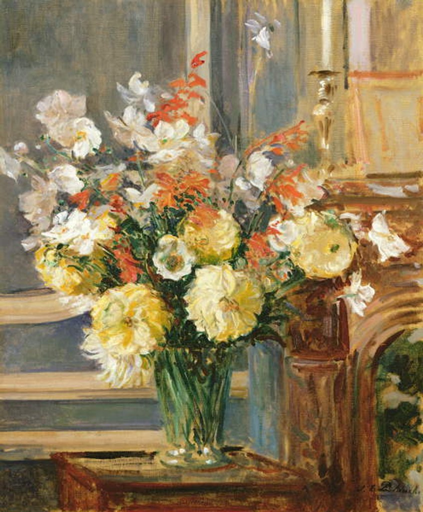 Detail of Summer Flowers by Jacques-Emile Blanche