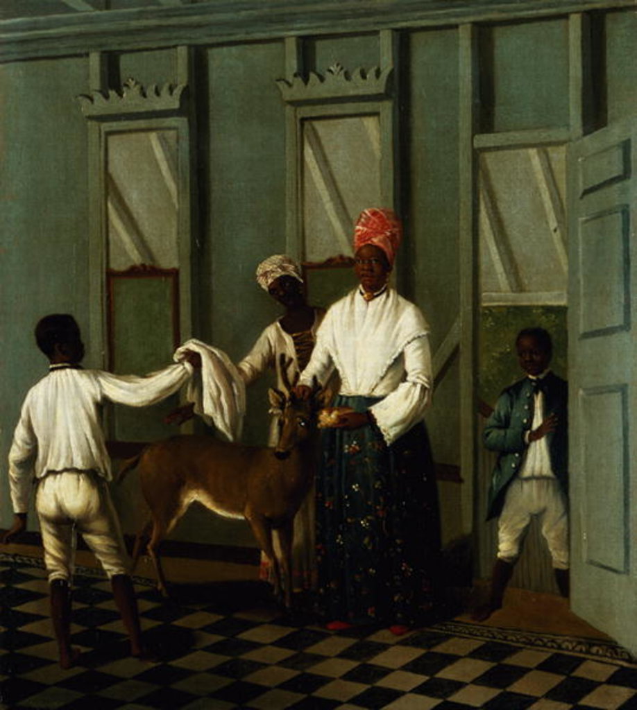 Detail of Negro Servants Washing a Deer by Agostino Brunias