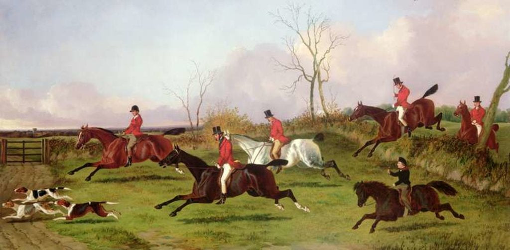 Detail of Full Cry with His First Hunt by John Dalby