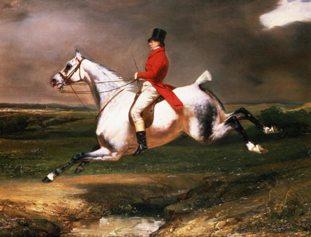 Detail of The Hunter, 1831 by Alfred Dedreux or de Dreux