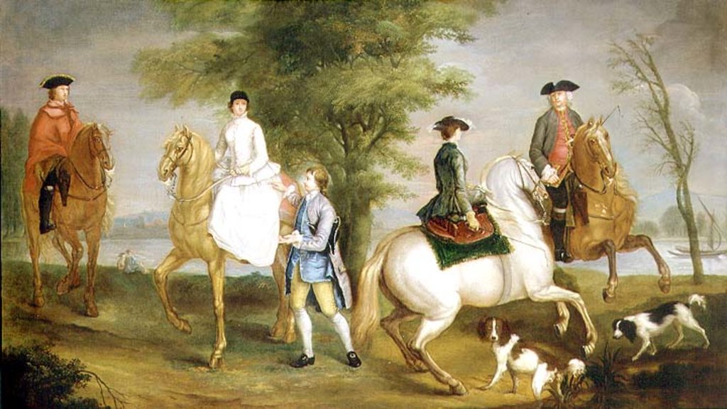 Detail of Family Hunting Party, 1755 by Judith Lewis