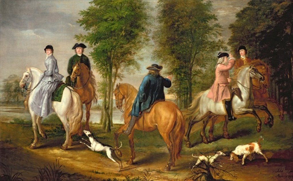 Detail of Family Hunting Party, 1756 by Judith Lewis