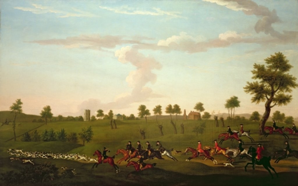 Detail of Hunting Scene: Full Cry, c.1755-60 by Francis Sartorius