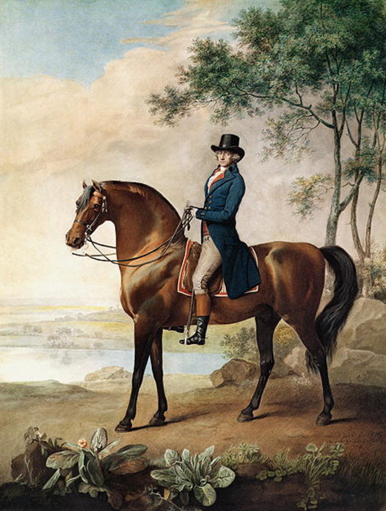 Detail of Warren Hastings Esq. on his Arabian Horse, after a painting by George Stubbs, 1796 by George Townley Stubbs