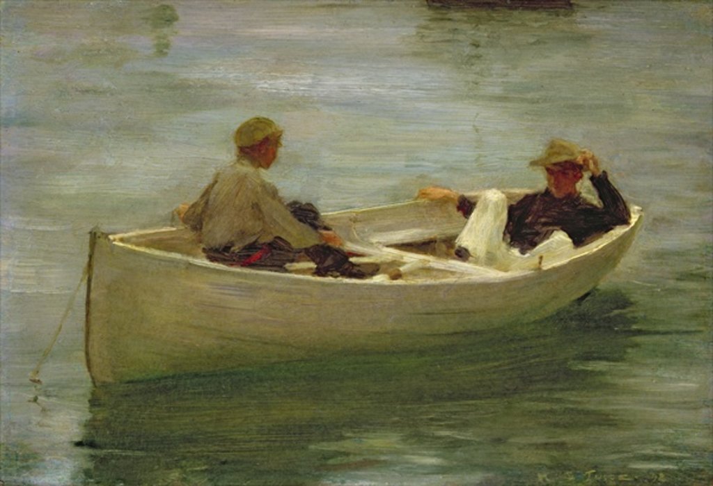 Detail of In the Rowing Boat, 1898 by Henry Scott Tuke