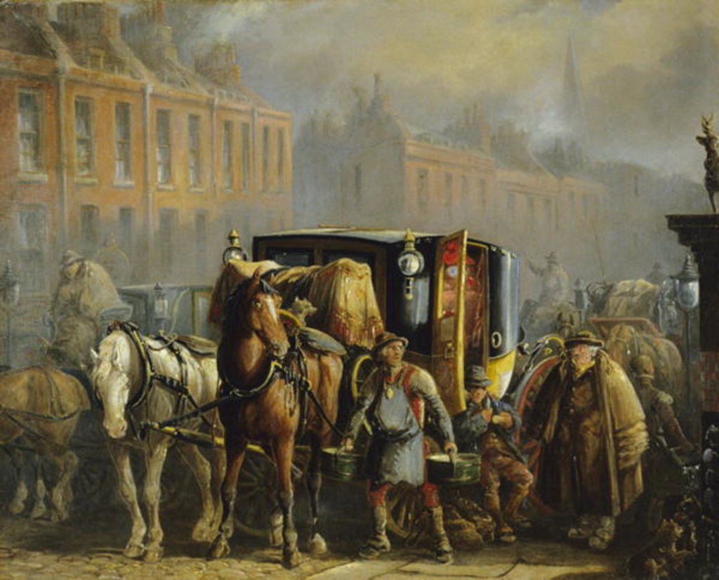 Detail of A London Cab by Charles Cooper Henderson