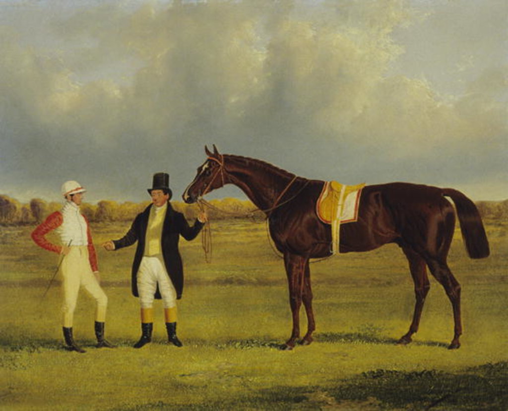 Detail of Euclid with his Jockey Conolly and Trainer Pettit by John Frederick Herring Snr