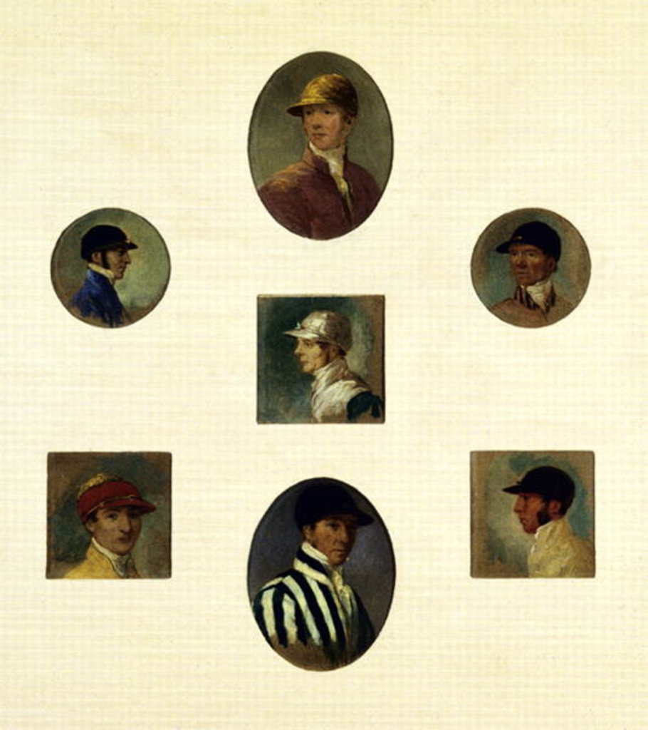 Detail of Studies of Jockeys, c.1830 by Abraham Cooper