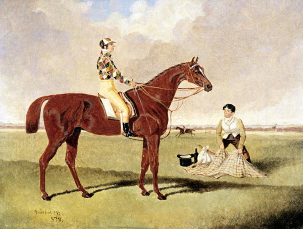 Detail of Barefoot ridden by Dick Goodison, 1829 by John Frederick Herring Jnr