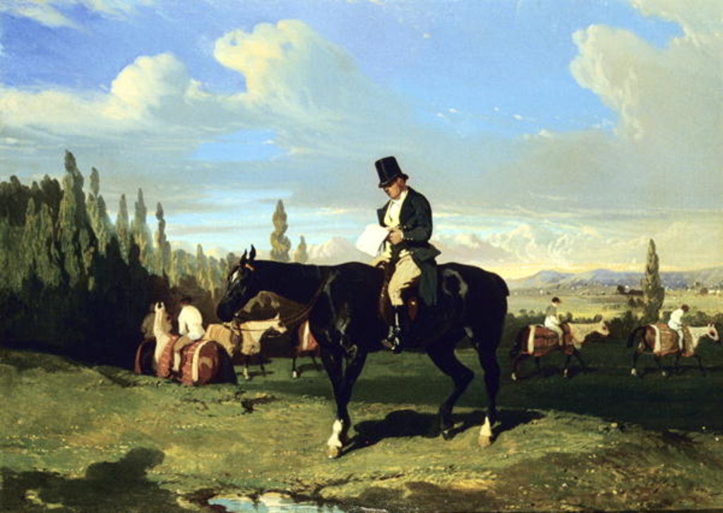 Detail of The Trainer, 19th century by Alfred Dedreux or de Dreux