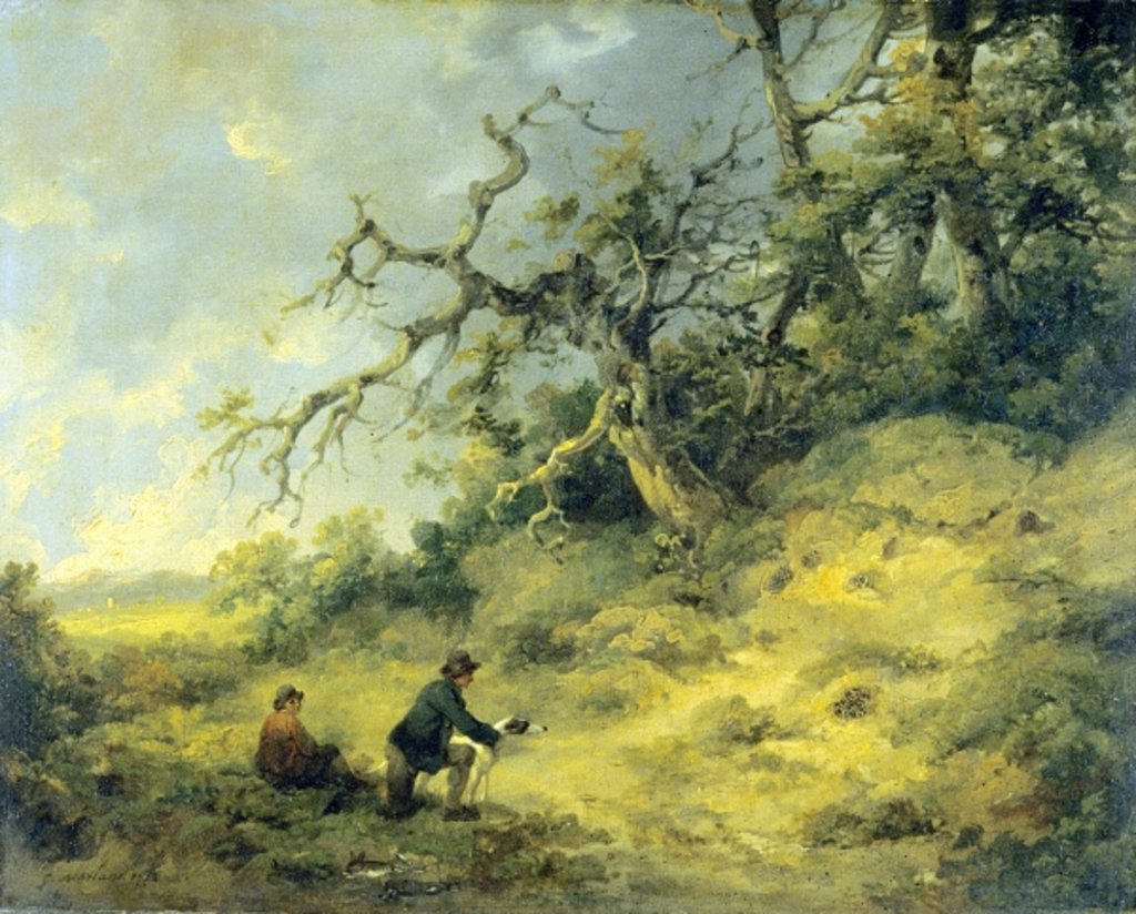 Detail of Ferreting, 1792 by George Morland