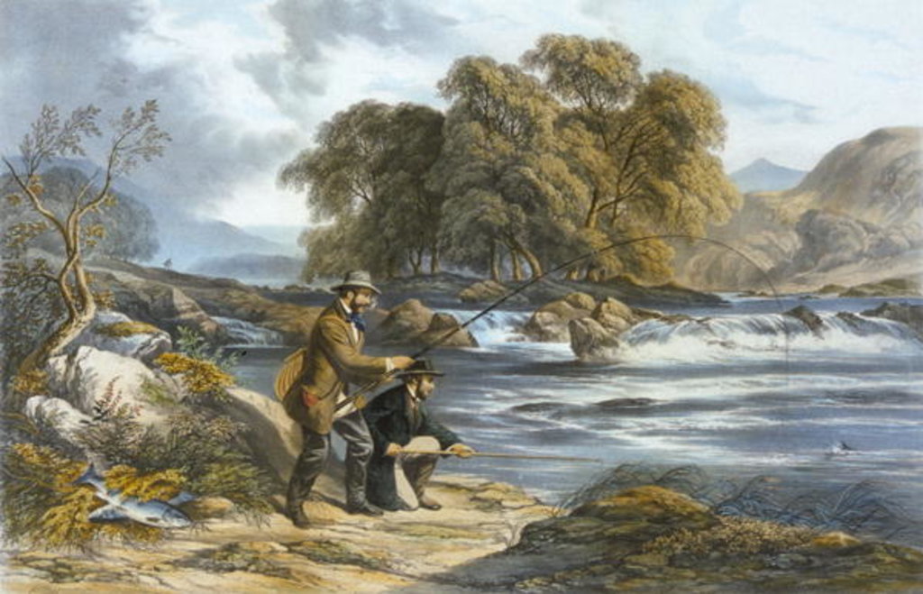 Detail of Salmon Fishing by Alexander Rolfe