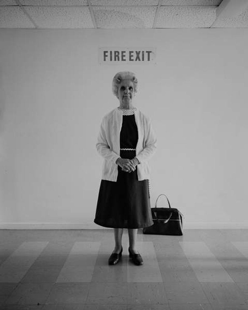 Detail of Oldham '85: Elderly resident living in sheltered housing, 1985 by Bill Stephenson