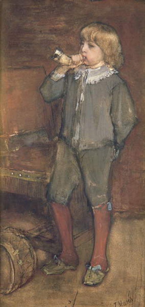 Detail of The Bugler by Jacob Henricus or Hendricus Maris
