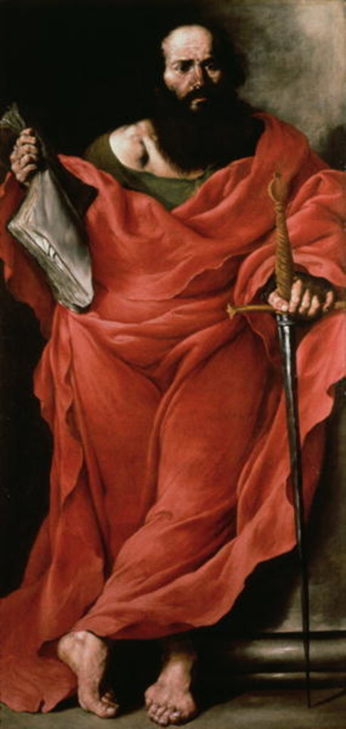Detail of St. Paul the Apostle by Francesco (attr.) Fracanzano