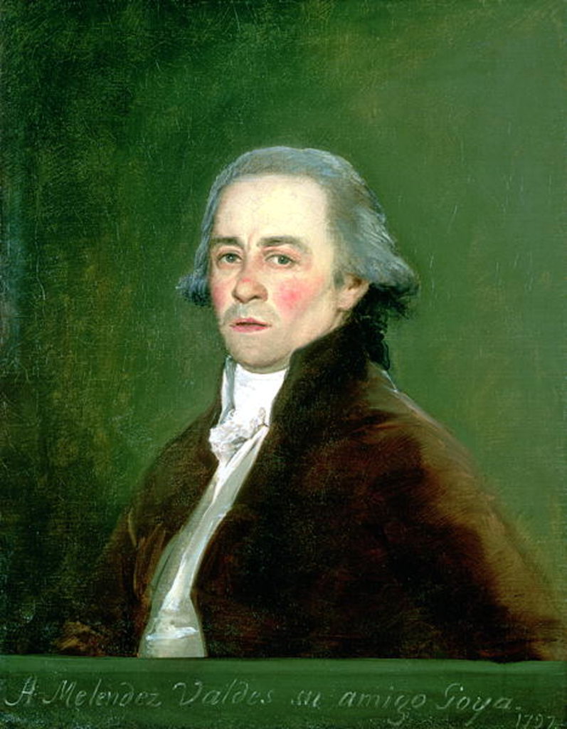 Detail of Juan Antonio Melendez Valdes, 1797 by Francisco Jose de Goya y Lucientes
