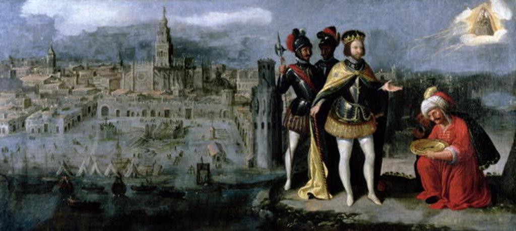 Detail of Capture of Seville by Ferdinand III, c.1625-35 by Francisco Pacheco