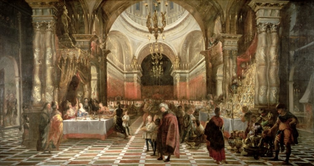 Detail of Belshazzar's Feast, c.1650-70 by Don Juan Carreno de Miranda