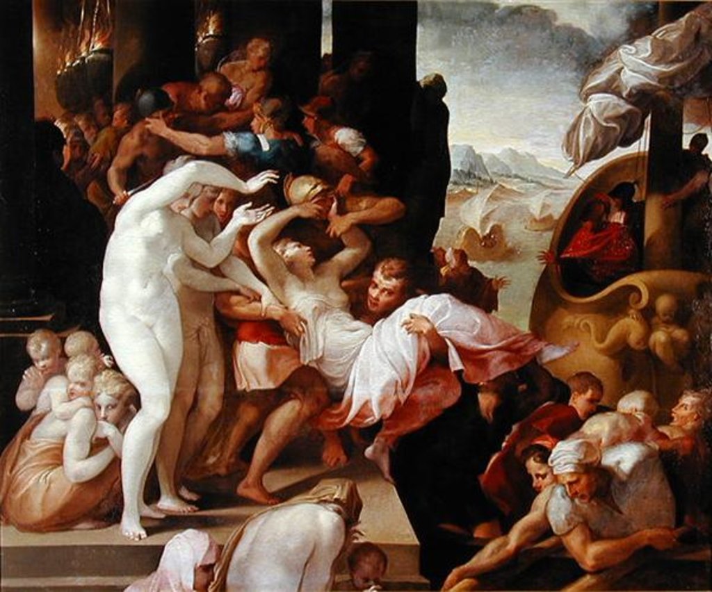 Detail of The Rape of Helen, c.1533 by Francesco Primaticcio