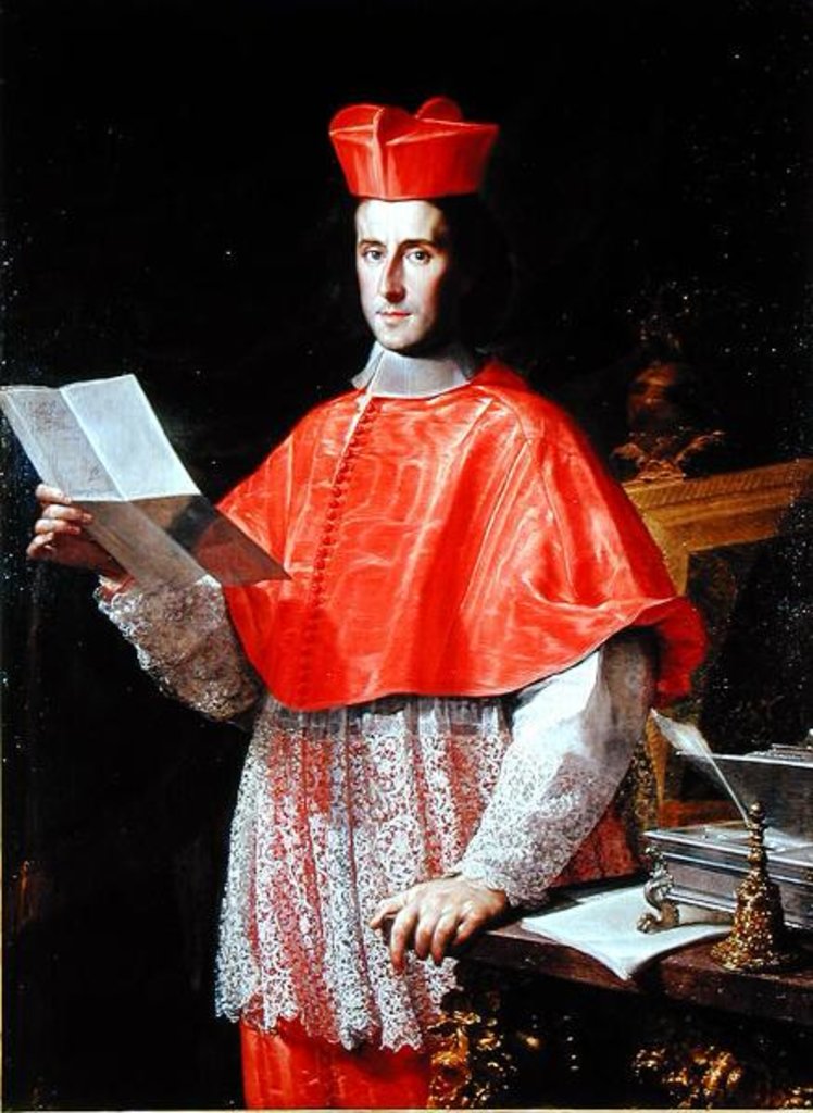 Detail of Cardinal Pietro Ottoboni, c.1700 by Francesco Trevisani