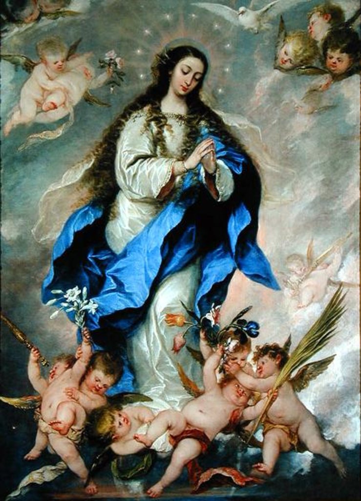 Detail of The Immaculate Conception, c.1650-75 by Jose Antolinez
