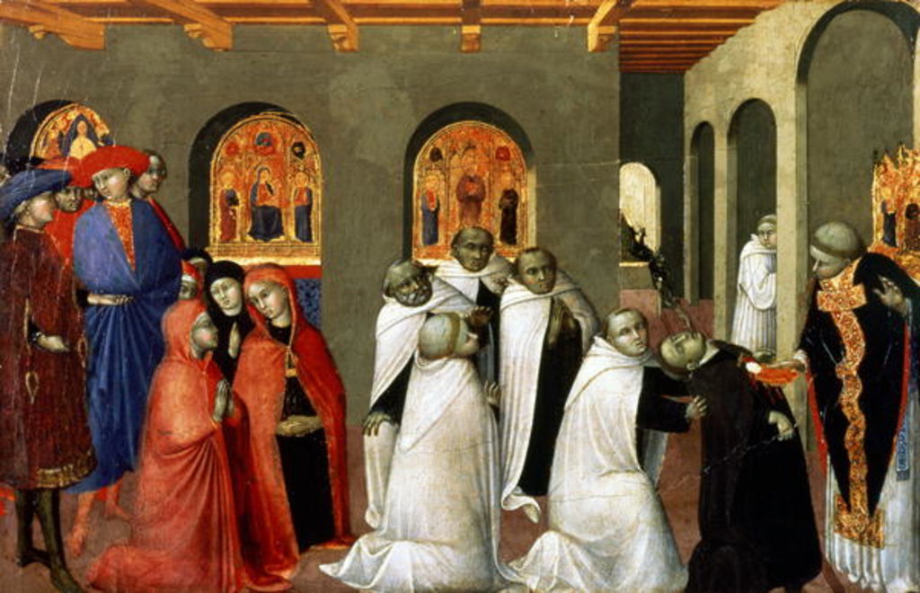Detail of The Miracle of the Holy Sacrament by Sassetta