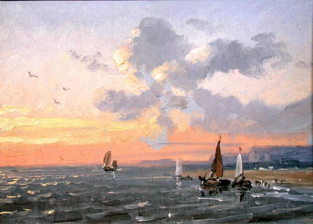 Detail of Sea View, Sunset by Josephine Bowes