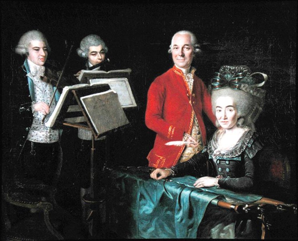 Detail of Family Group, 1781 by Isabelle Pinson