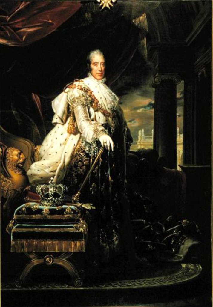 Detail of Charles X in his Coronation Robes by Francois Pascal Simon Baron Gerard