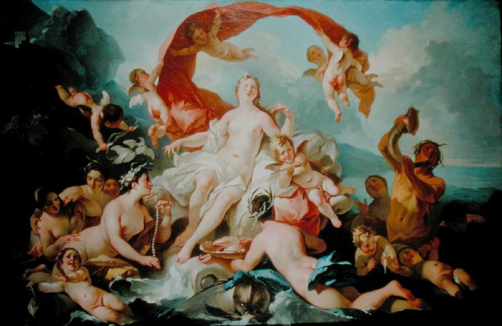 Detail of The Triumph of Amphitrite by Pierre Jacques Cazes
