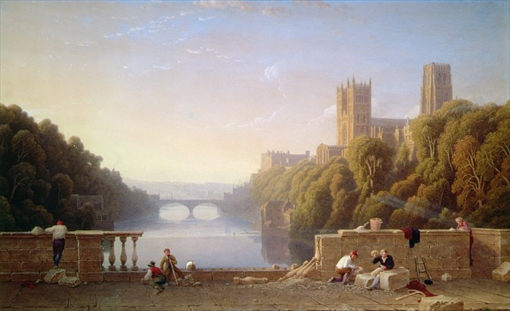 Detail of Durham Cathedral from Prebend's Bridge by George Fennel Robson
