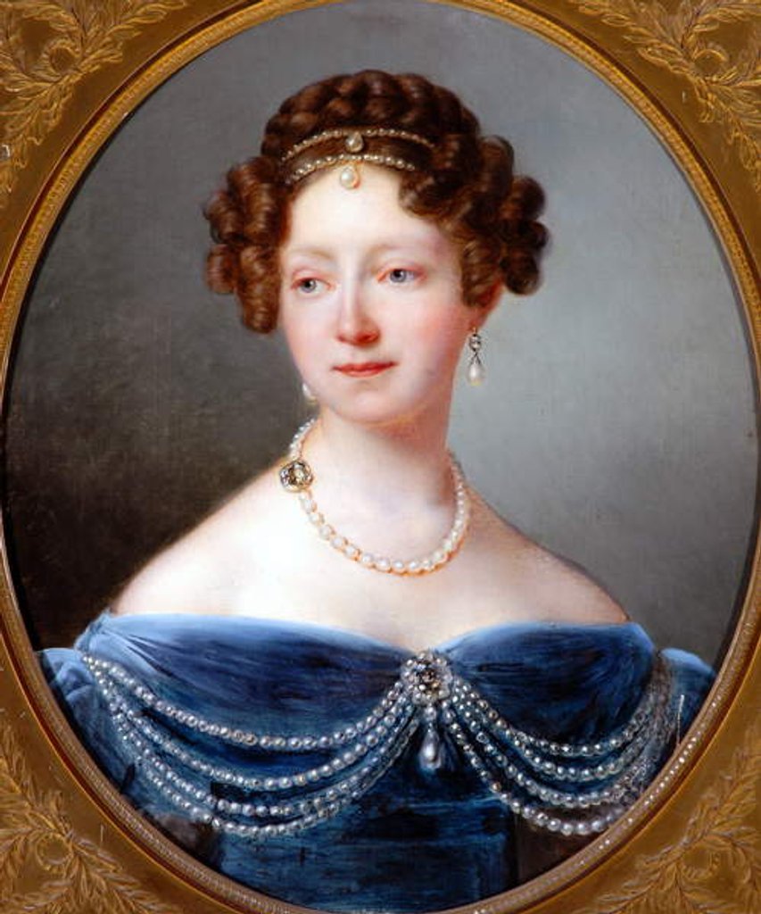 Detail of Portrait of the Princess of Orange by François-Joseph Kinsoen