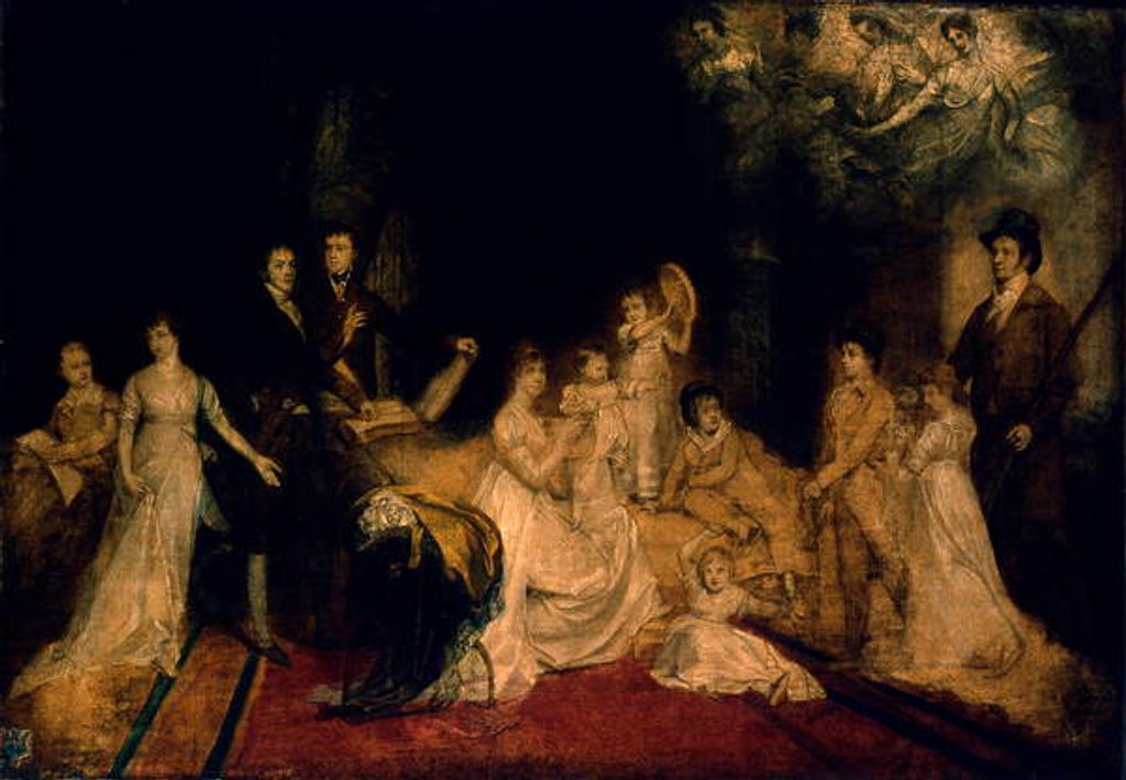 Detail of Sketch of the Knatchbull Family at Mersham-le-Hatch, Kent, 1800-03 by John Singleton Copley