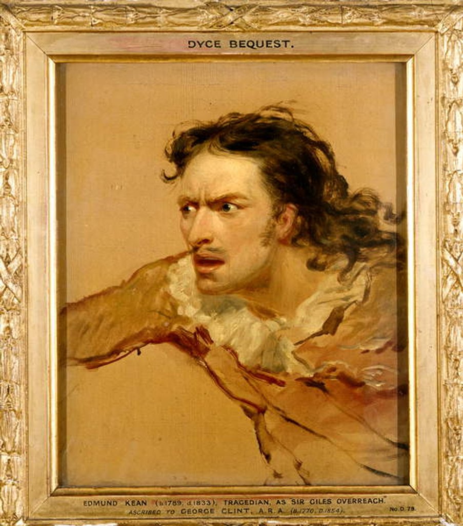 Detail of Edmund Kean as Sir Giles Overreach in 'A New Way to Pay Old Debts', c.1816 by George Clint