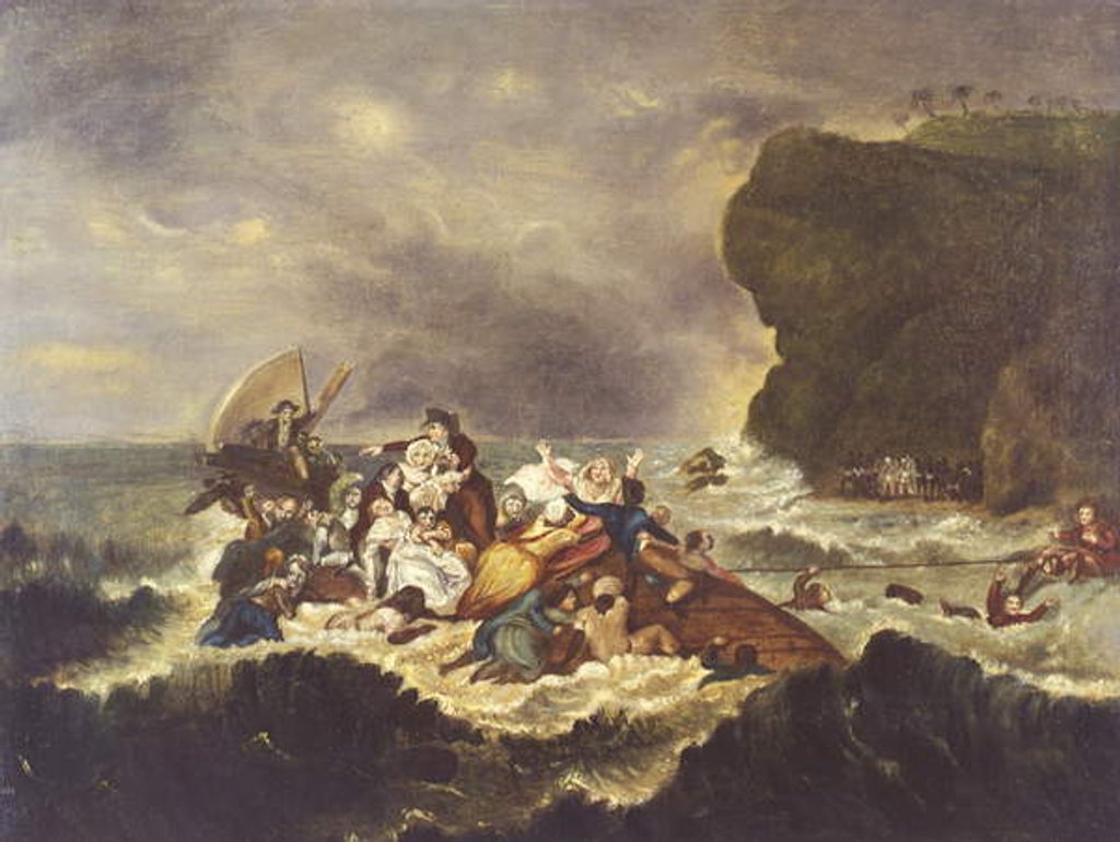 Detail of The Wreck of the 'Grosvenor', 1783 by Robert Smirke