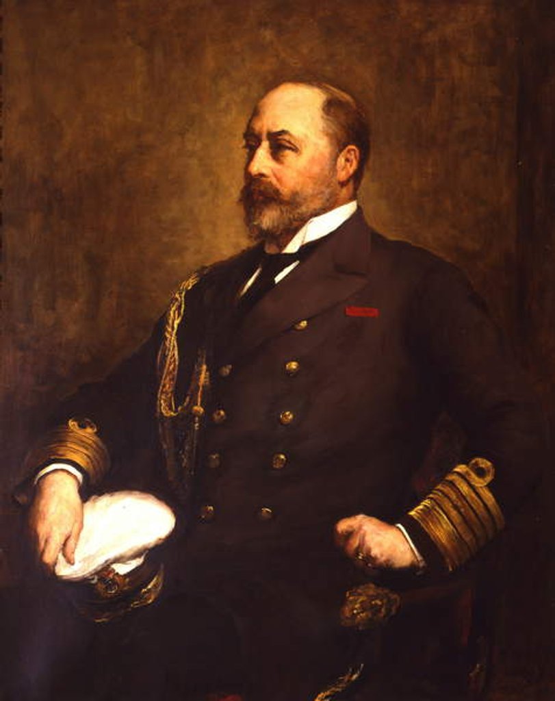 Detail of Edward Prince of Wales, later Edward VII, 1899 by Walter William Ouless