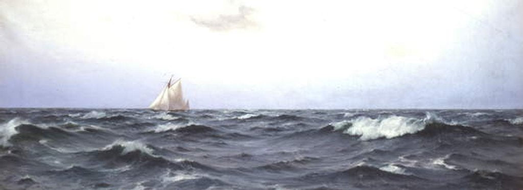 Detail of Valkyrie II crossing the Atlantic, c.1893 by Eduardo de Martino