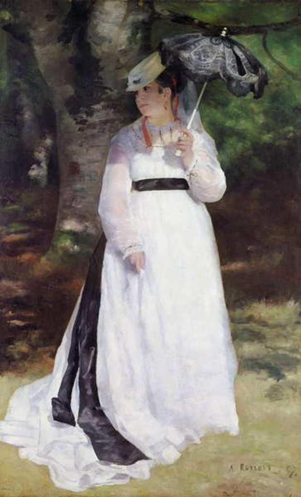 Detail of Portrait of Lise by Pierre Auguste Renoir