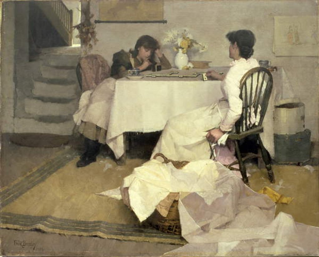 Detail of Domino!, 1886 by Frank Bramley