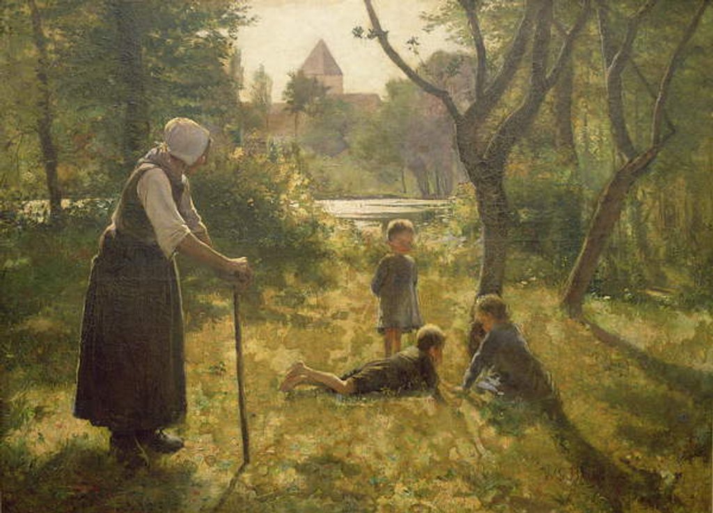 Detail of Time Flies, 1887 by William Gerard Barry