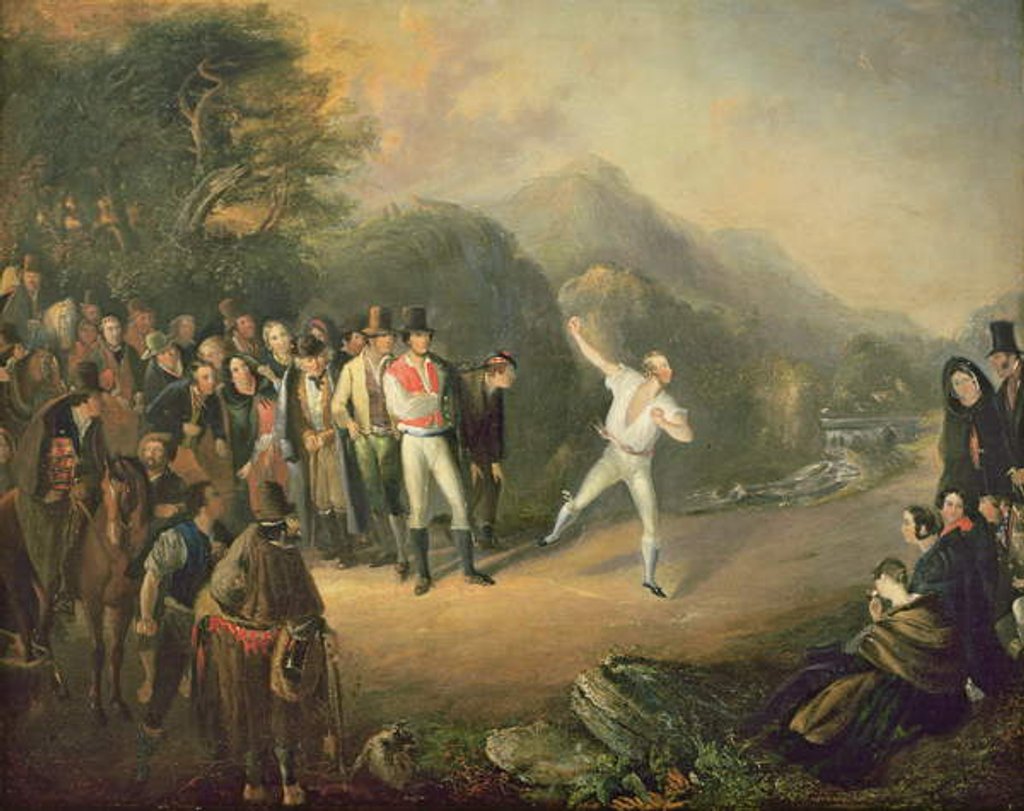 Detail of Bowling Match at Castlemary, Cloyne, 1847 by Daniel MacDonald