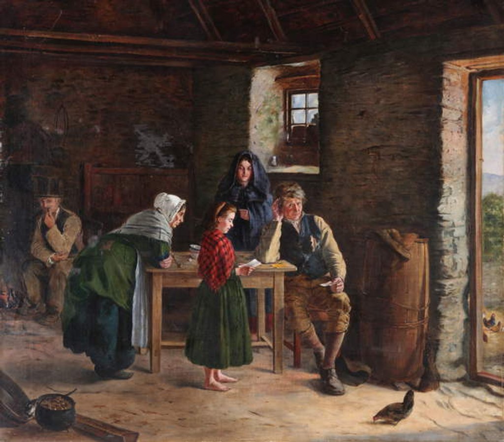 Detail of Letter from America, 1875 by James Brennan