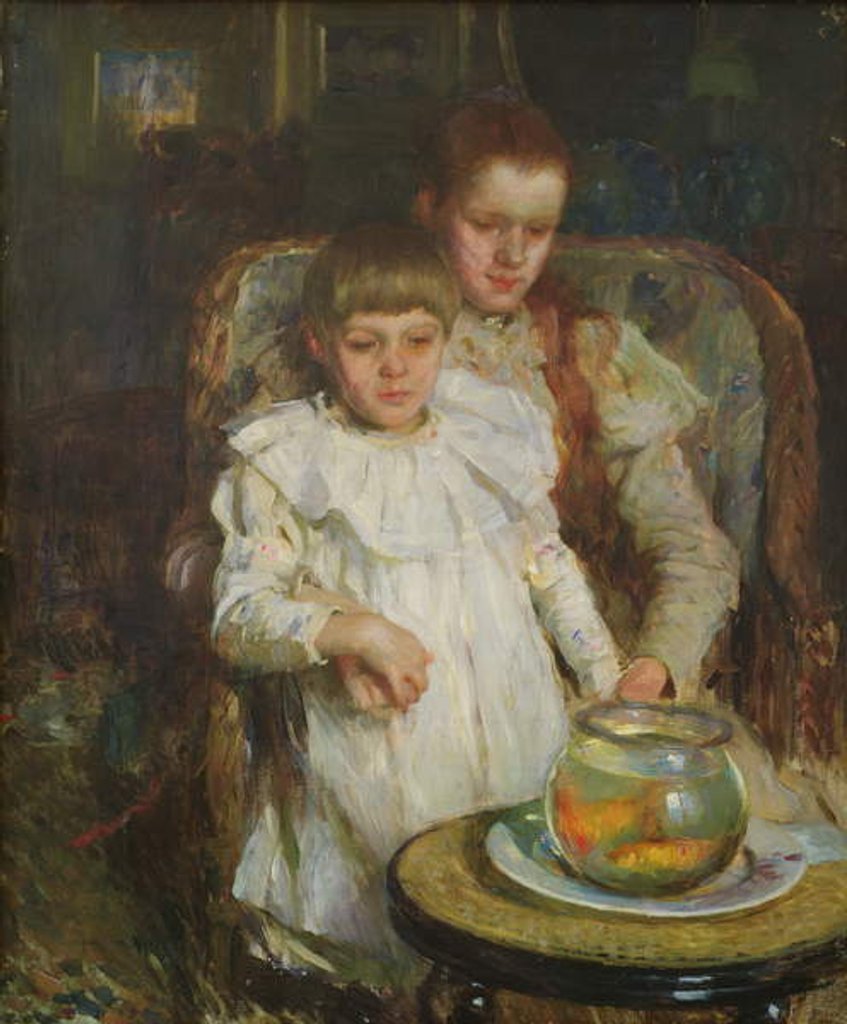 Detail of The Goldfish Bowl, c.1900 by Walter Frederick Osborne