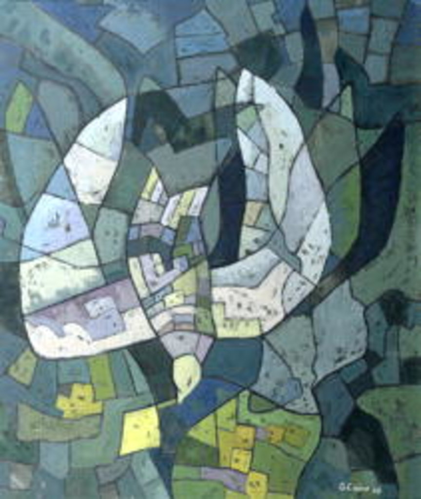 Detail of The Descending Dove: Libra, 1966 by Osmund Caine