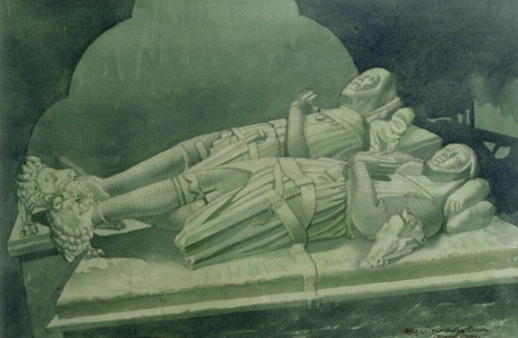 Detail of Effigies, Winchelsea Church by Osmund Caine