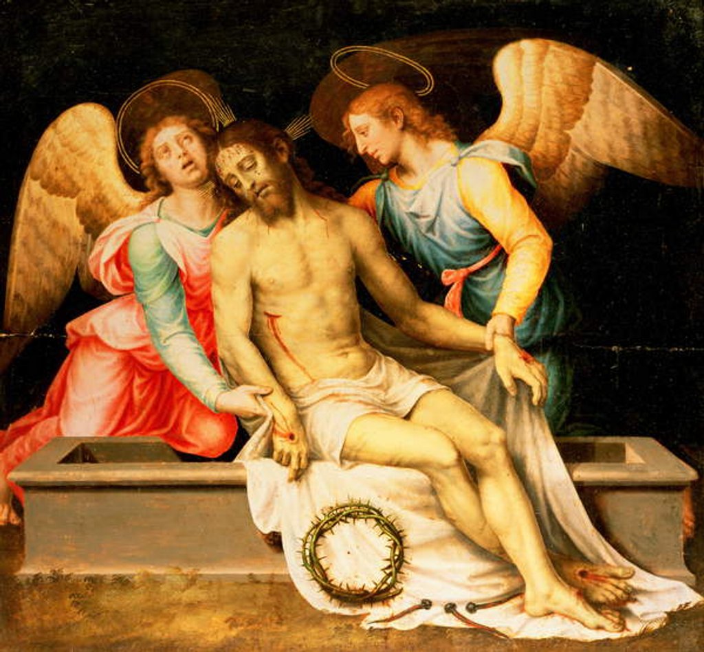 Detail of Pieta, 1550 by Vicente Juan Macip