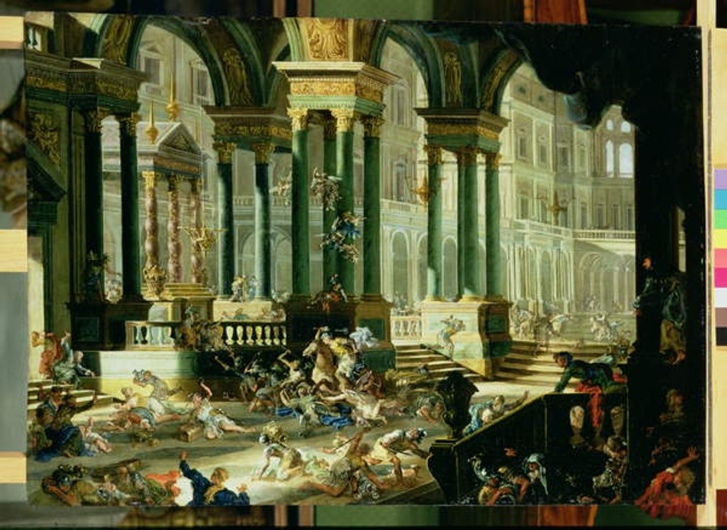 Detail of Expulsion of Heliodorus from the Temple of Solomon by Francesco Peresi