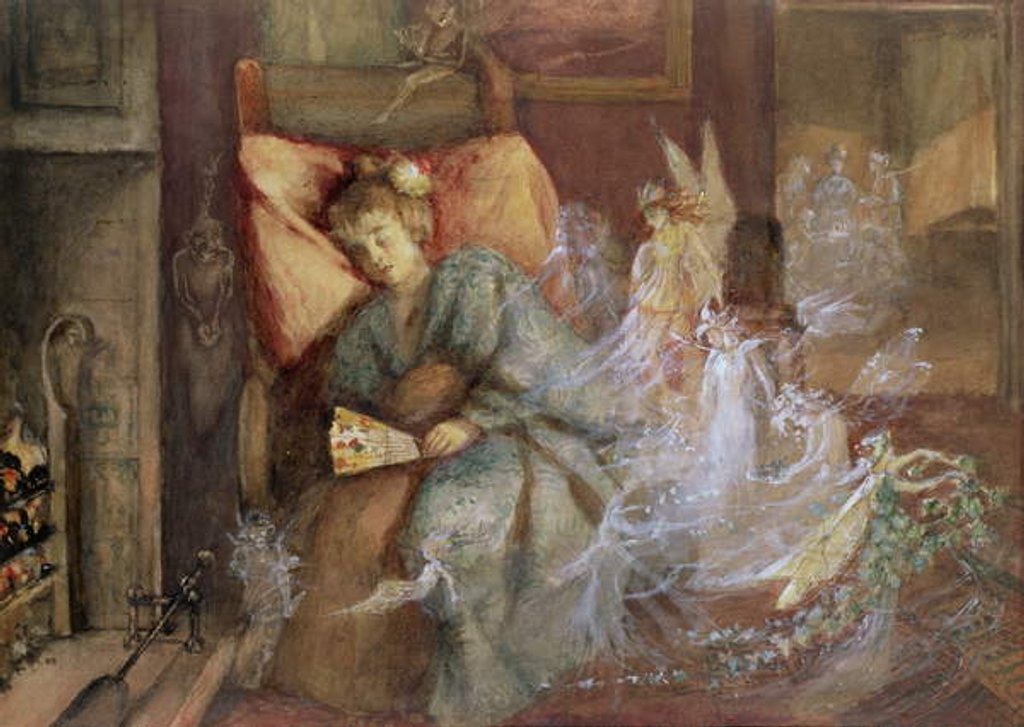 Detail of The Dream by John Anster Fitzgerald